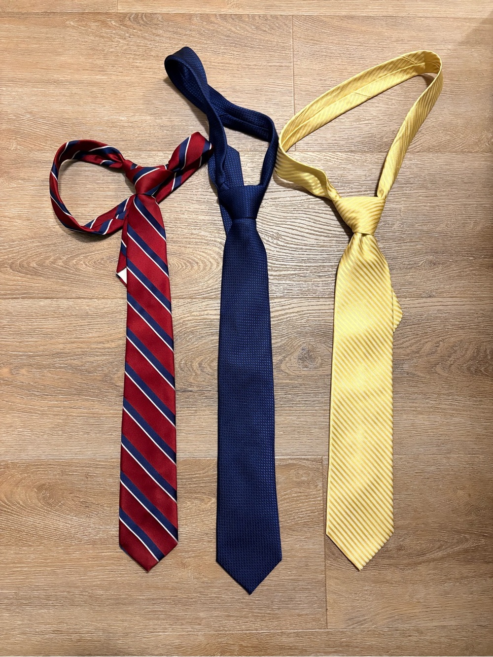 Lot of 3 Men's Classic Silk Ties | Vintage Adolfo, Perry Ellis & Croft & Barrow